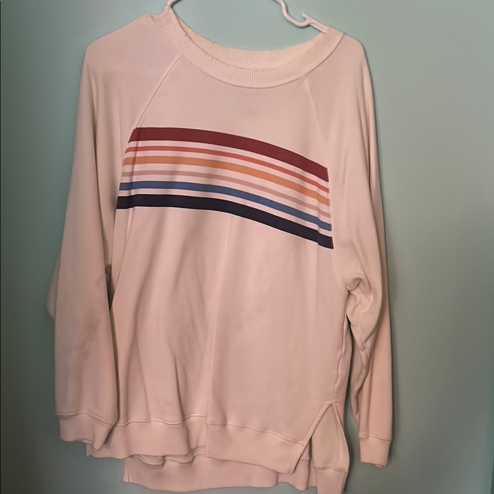 American Eagle Outfitters Cream Jegging Fit Top